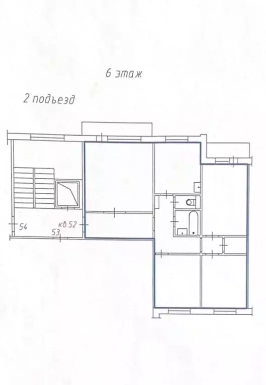 3-к кв. Красноярский край, Красноярск ул. Конституции СССР, 13 (77.8 ... - Фото 1