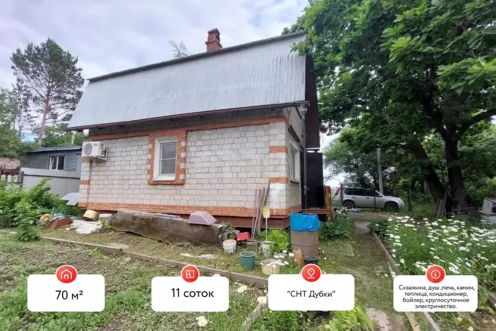 Дом в Еврейская автономная область, Смидовичский район, Дубки СНТ 7 ... - Фото 2