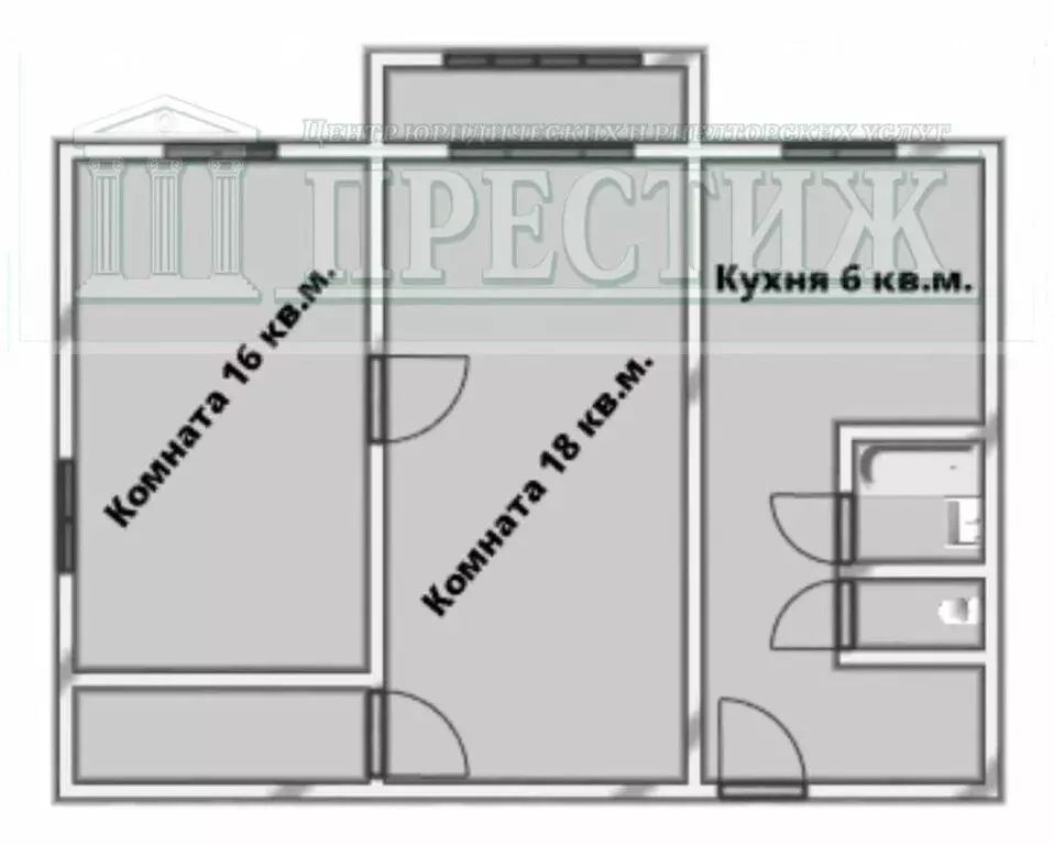 2-комнатная квартира: шуя, улица свердлова, 109 (42 м) - Фото 1