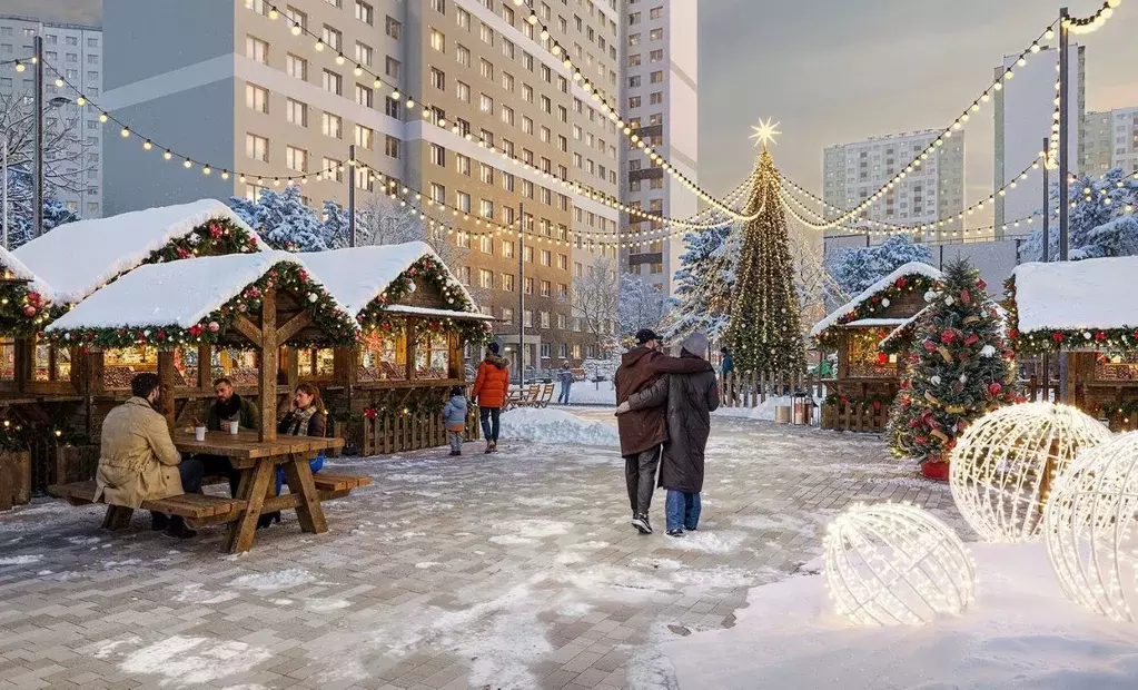 Студия Санкт-Петербург Ручьи тер.,  (22.1 м) - Фото 2