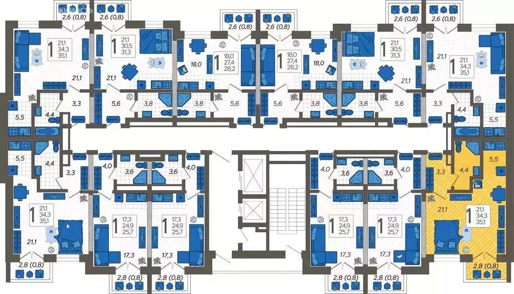 Квартира-студия: Сочи, улица Искры, 88с5 (35.3 м) - Фото 1