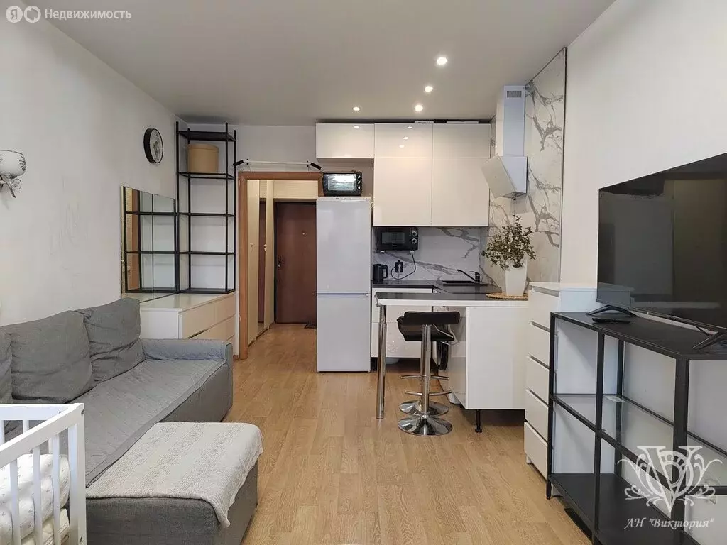 Квартира-студия: Ухта, набережная Газовиков, 5 (29 м) - Фото 1