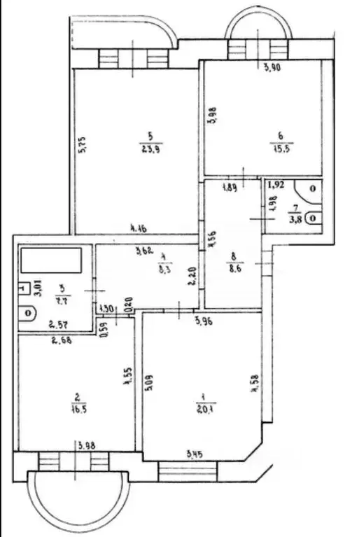 3-к кв. Кировская область, Киров ул. Молодой Гвардии, 32 (109.0 м) - Фото 1