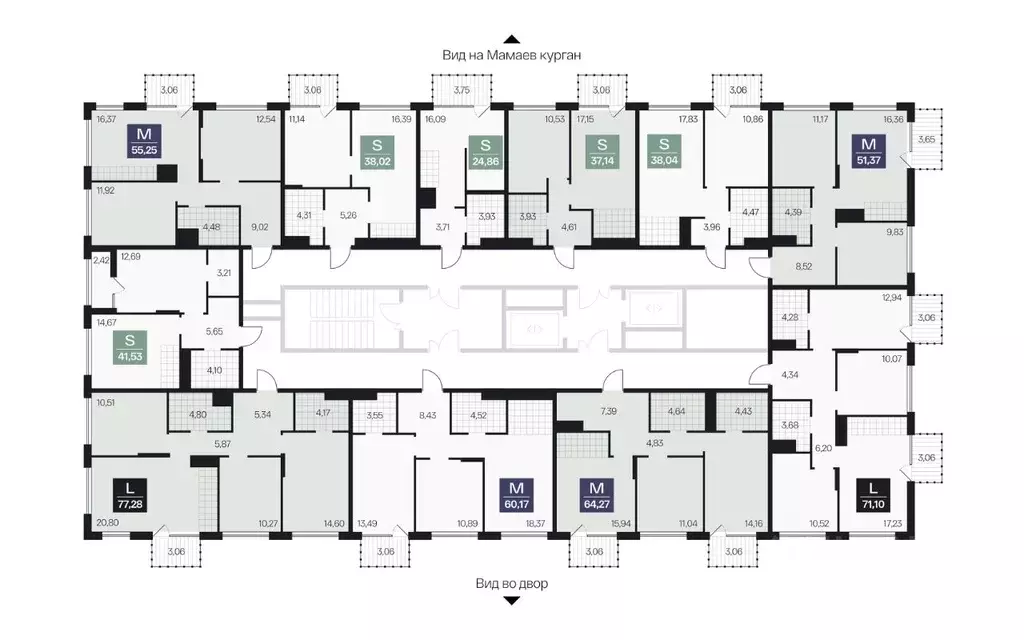 2-к кв. Волгоградская область, Волгоград просп. Имени В.И. Ленина, 59Г ... - Фото 1