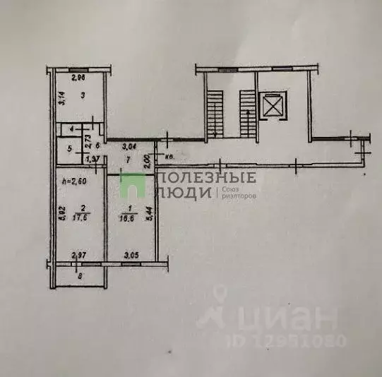 2-к кв. Пензенская область, Пенза Ладожская ул., 168 (56.7 м) - Фото 1