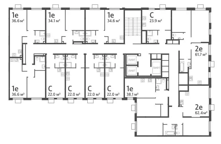 2-к кв. Москва Производственная ул., 19Ак3 (62.4 м) - Фото 2