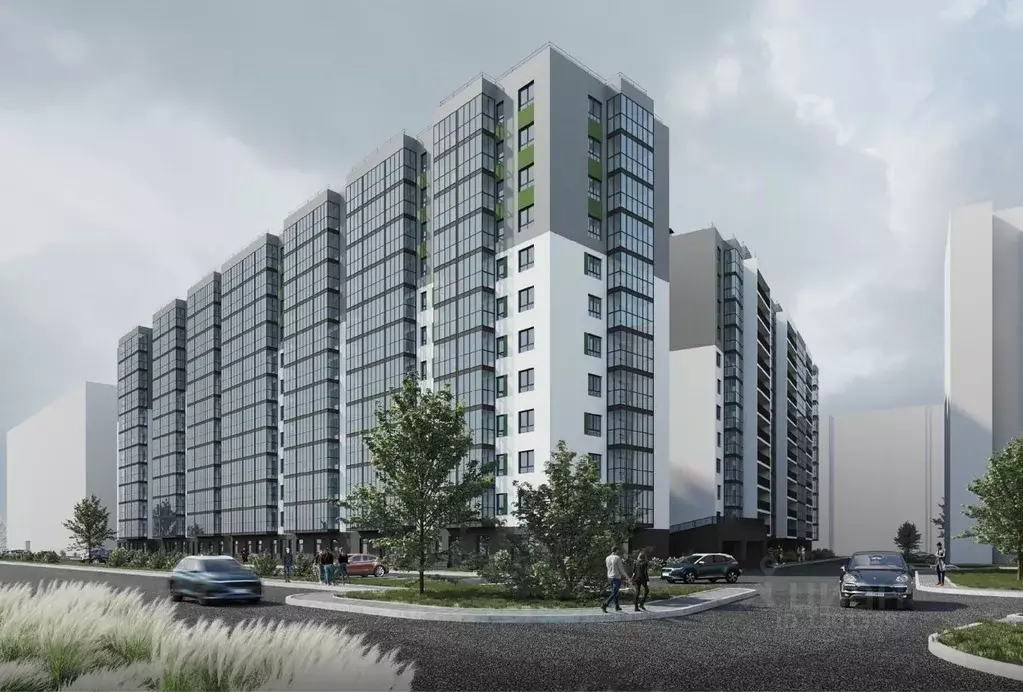 Студия Санкт-Петербург пос. Шушары, Аэросити-3 ЖК, (20.46 м) - Фото 1