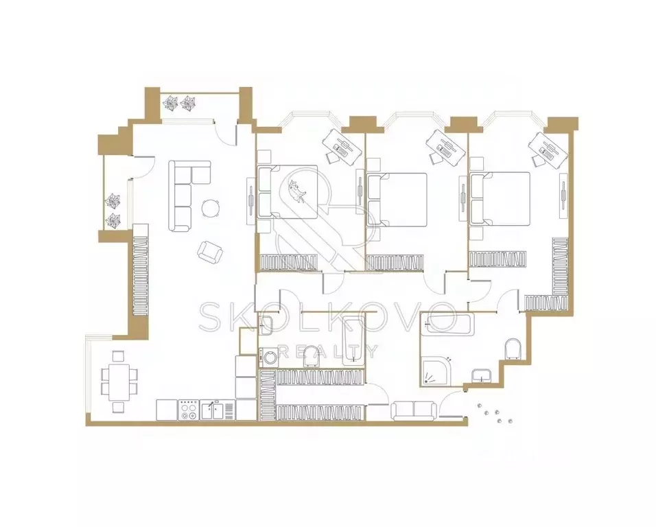 6-к кв. Москва Чапаевский пер., 3 (180.0 м) - Фото 1