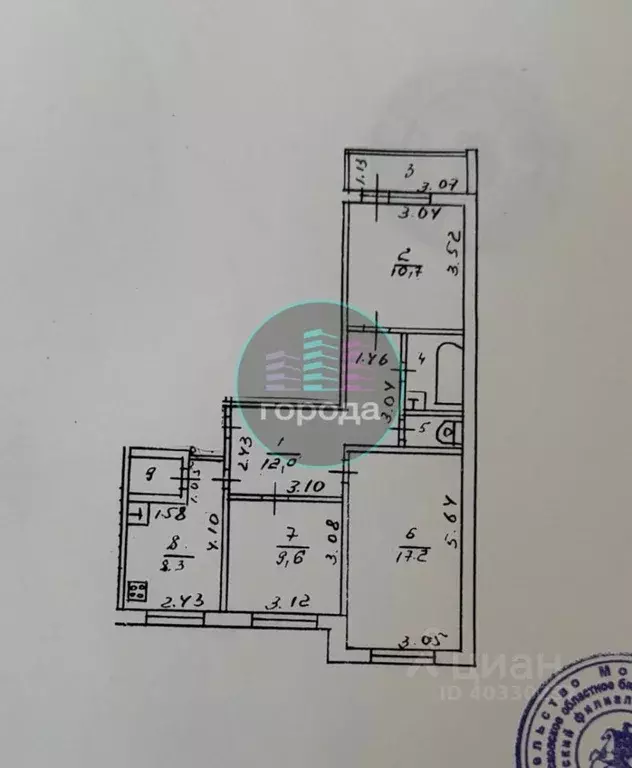 3-к кв. Московская область, Кашира ул. Ленина, 5 (62.8 м) - Фото 0