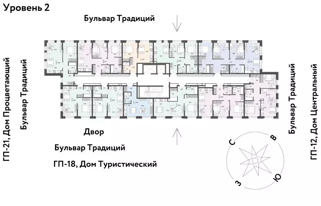 2-к кв. Тюменская область, Тюмень ул. Андрея Кореневского, 3к1 (36.67 ... - Фото 1