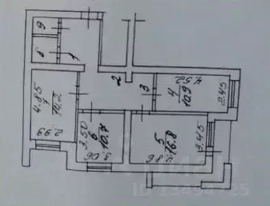 3-к кв. Белгородская область, Белгород ул. Челюскинцев, 17 (74.0 м) - Фото 2