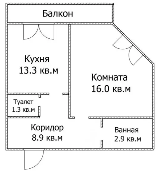 1-к кв. Саратовская область, Саратов Университетская ул., 59 (42.4 м) - Фото 1