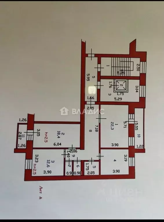 3-к кв. Пензенская область, Пенза проезд 5-й Виноградный, 8 (100.7 м) - Фото 2