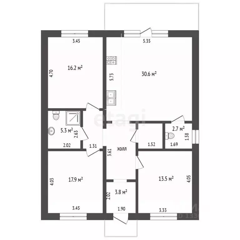 Дом в Омская область, Омск ул. Медовая, 7 (104 м) - Фото 1