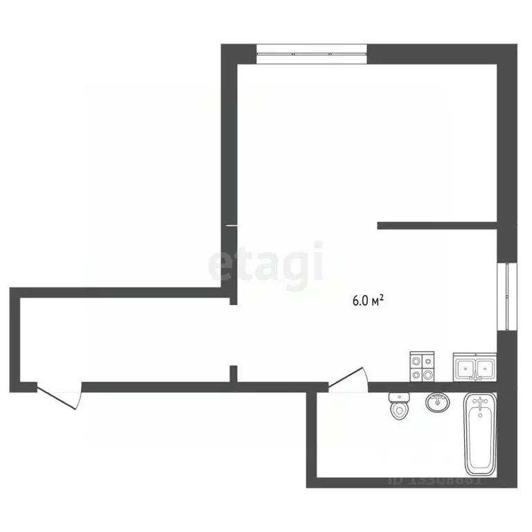 1-к кв. Томская область, Томск просп. Фрунзе, 102 (37.2 м) - Фото 1