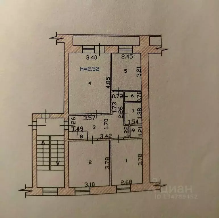 3-к кв. Хакасия, Абакан Красноярская ул., 8 (59.9 м) - Фото 2