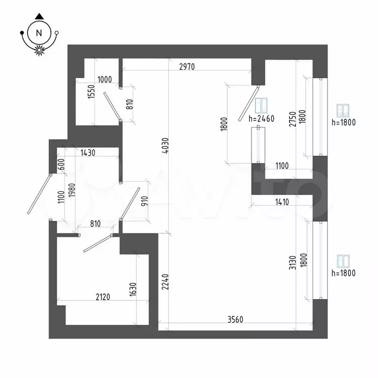 1-к. квартира, 31,2 м, 14/14 эт. - Фото 1