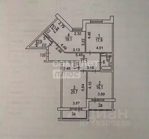 3-к кв. Москва Рублевское ш., 70к7 (101.3 м) - Фото 2
