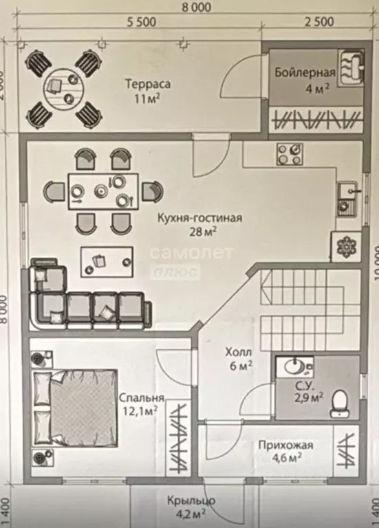 Дом в Московская область, Можайский муниципальный округ, Бородинские ... - Фото 1