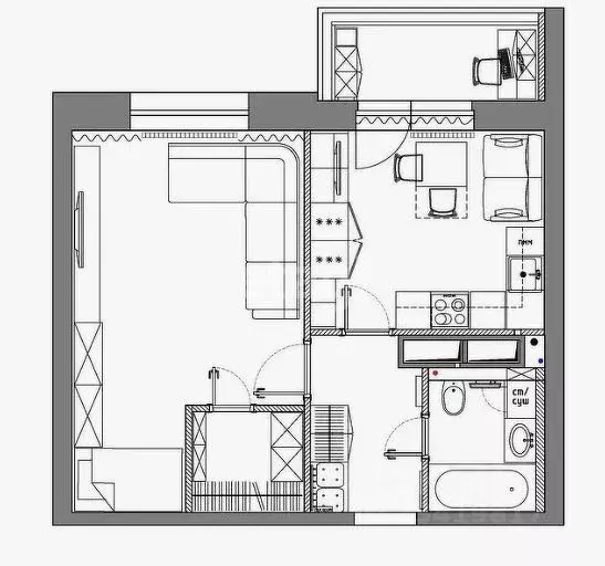 1-к кв. Брянская область, Брянск ул. Имени О.Н. Строкина, 1 (37.6 м) - Фото 1