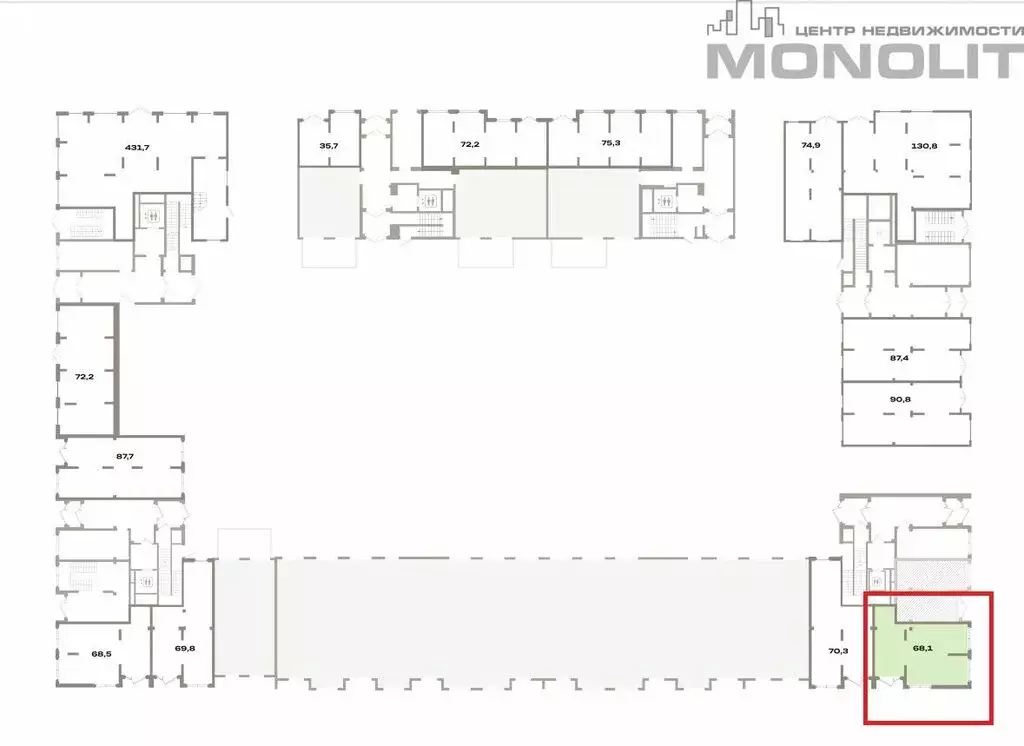 Торговая площадь (68.7 м) - Фото 2