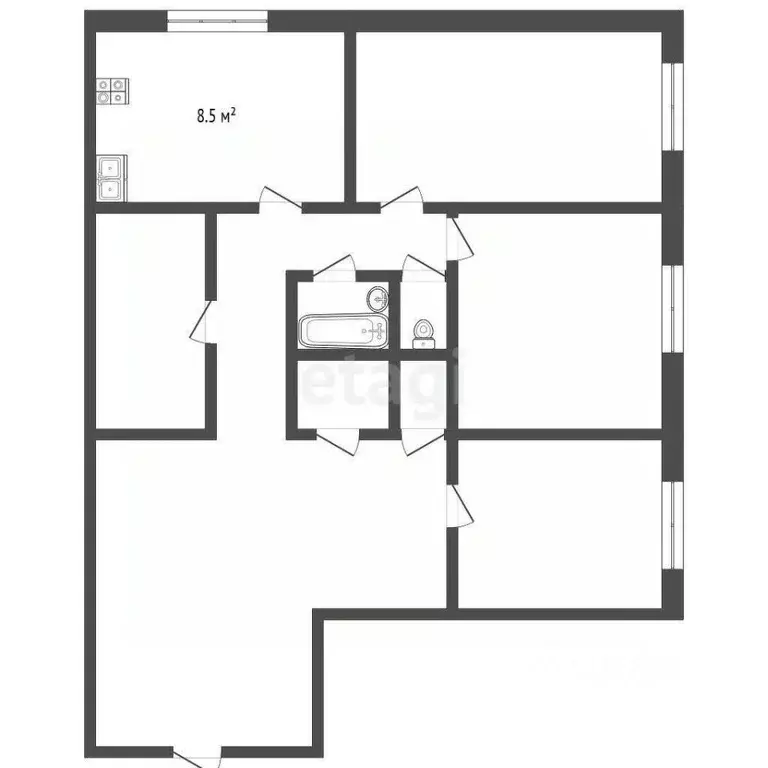 3-к кв. Саратовская область, Балашов ул. Менделеева, 4А (58.2 м) - Фото 1