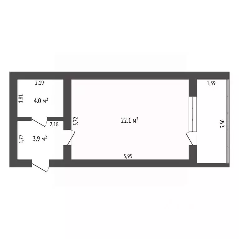 Студия Амурская область, Благовещенск Комсомольская ул., 89 (30.0 м) - Фото 2