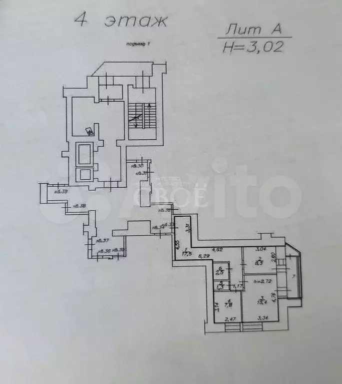 2-к. квартира, 53 м, 4/19 эт. - Фото 0