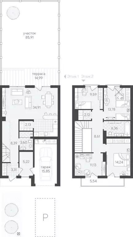 4-комнатная квартира: Тюмень, улица Фармана Салманова, 1к1 (144.78 м) - Фото 1
