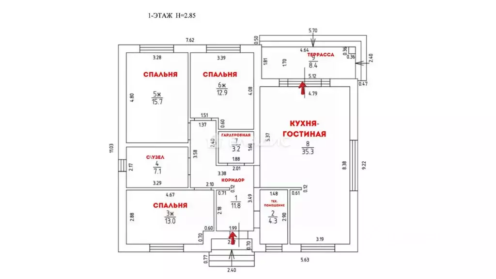 Дом в Калининградская область, Гурьевский муниципальный округ, пос. ... - Фото 2