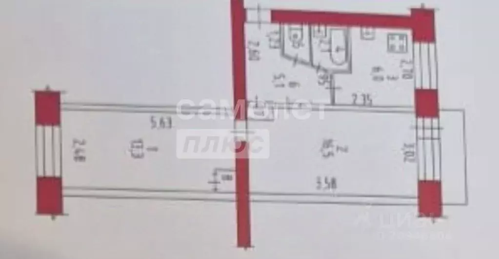 2-к кв. Хабаровский край, Хабаровск Локомотивный проезд, 6 (45.0 м) - Фото 2