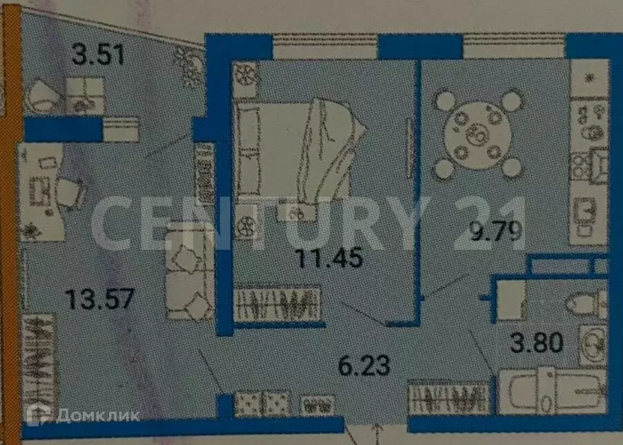Продаётся 2-к квартира, 48.21 м - Фото 1