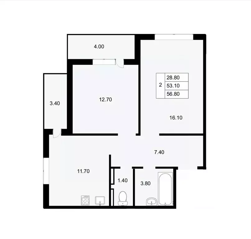2-к кв. Краснодарский край, Краснодар ул. Героев-Разведчиков, 11 (56.8 ... - Фото 0