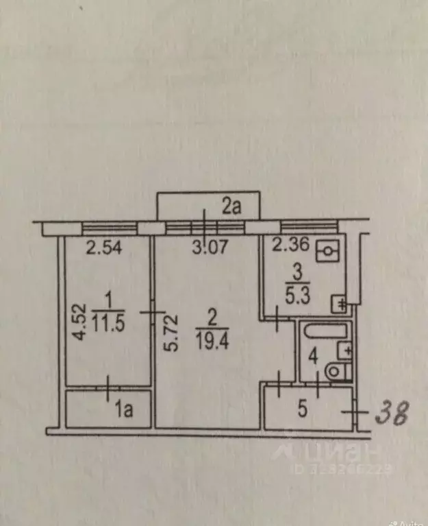 2-к кв. Москва Ленинский просп., 85К5 (44.0 м) - Фото 2
