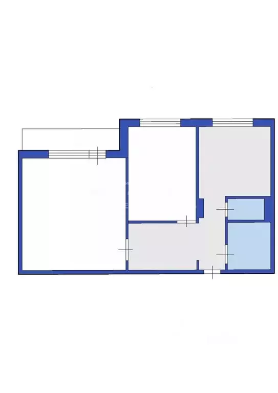 2-к кв. Кемеровская область, Кемерово Институтская ул., 16А (51.0 м) - Фото 1