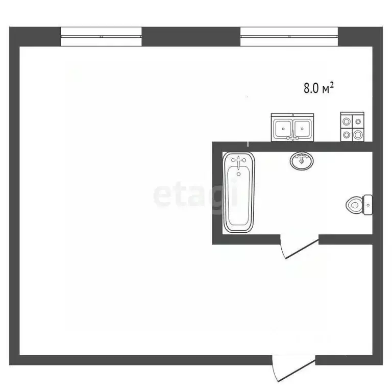 Студия Челябинская область, Челябинск Варненская ул., 4 (40.0 м) - Фото 1