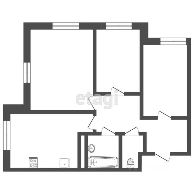 3-к кв. Мордовия, Саранск просп. Ленина, 29 (83.9 м) - Фото 2