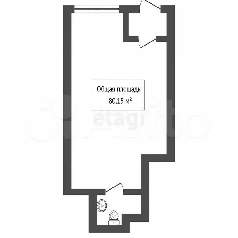 Продам помещение свободного назначения, 80.15 м - Фото 0