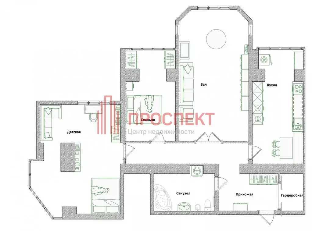 3-к кв. Пензенская область, Пенза ул. Бородина, 4 (111.2 м) - Фото 1