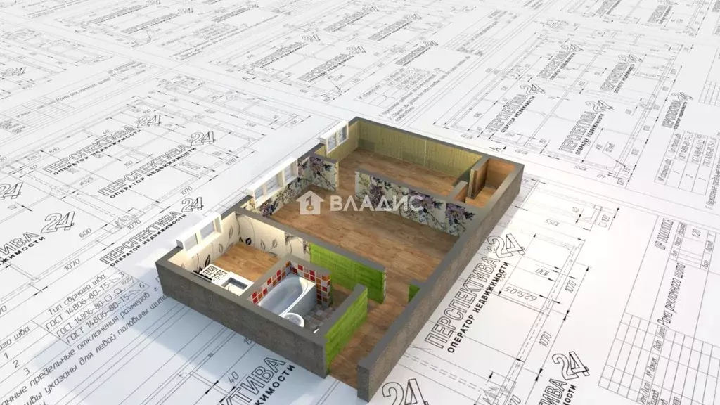 2-к кв. Иркутская область, Ангарск 8-й мкр, 92 (44.8 м) - Фото 2