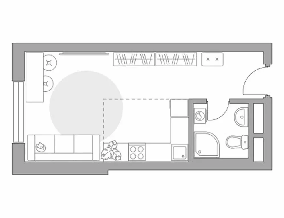 Квартира-студия: Балашиха, улица Лукино, 53А (23.45 м) - Фото 1