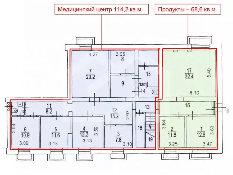 Помещение свободного назначения в Москва Звенигородское ш., 7 (192 м) - Фото 2