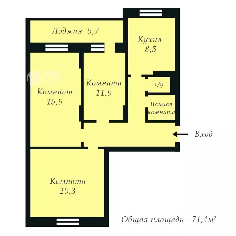 Продается 3-комнатная квартира - Фото 2