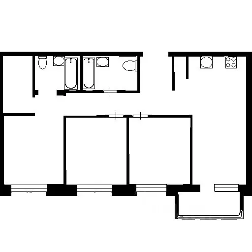 3-к кв. Санкт-Петербург просп. Героев, 31 (76.0 м) - Фото 1