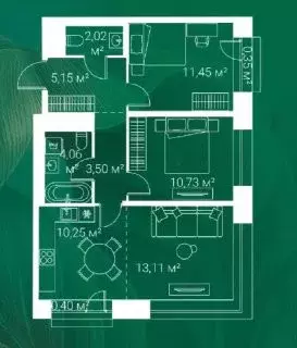 Продаётся 2-к квартира, 61 м - Фото 1