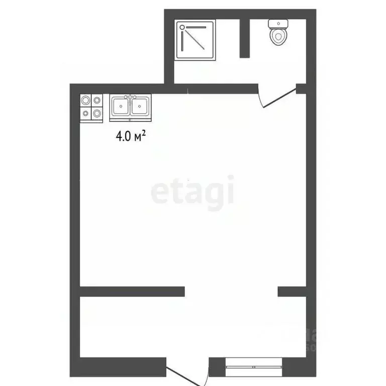 Студия Севастополь с. Орловка, ш. Качинское, 33А (19.4 м) - Фото 2