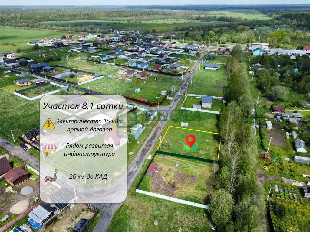 Участок в Ленинградская область, Всеволожский район, Романовское ... - Фото 0