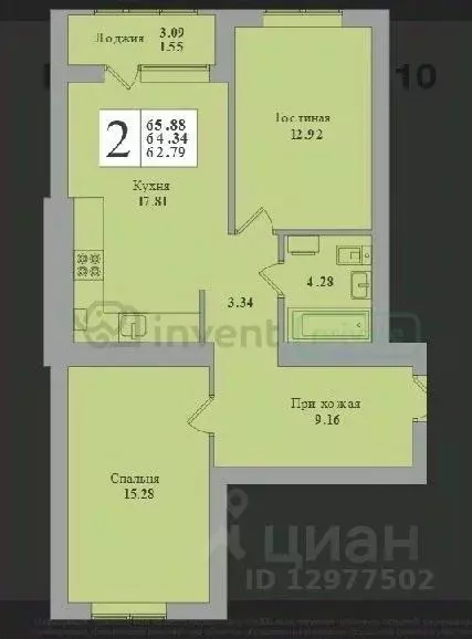 1-к кв. Калининградская область, Калининград Минусинская ул., 5 (64.34 ... - Фото 1