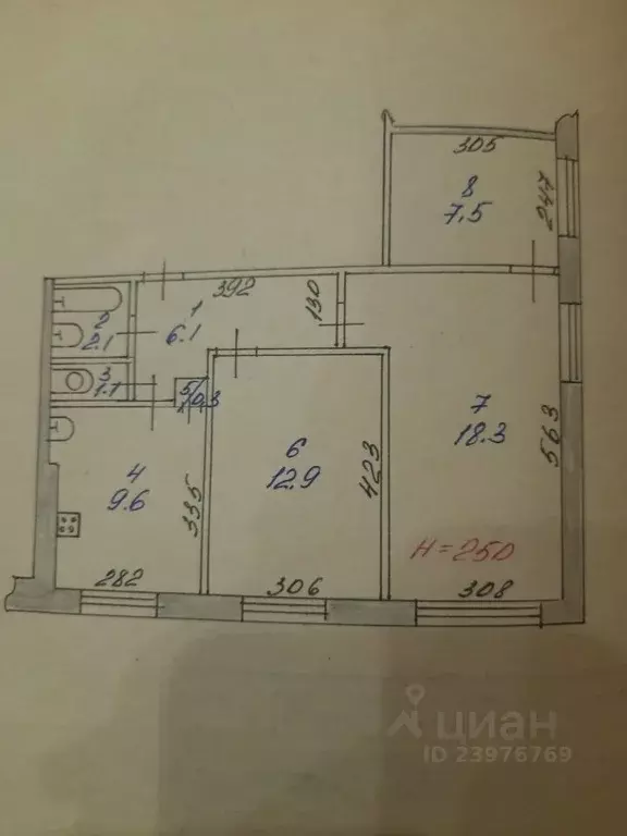 3-к кв. Хабаровский край, Комсомольск-на-Амуре 66-й кв-л, бул. Юности, ... - Фото 1