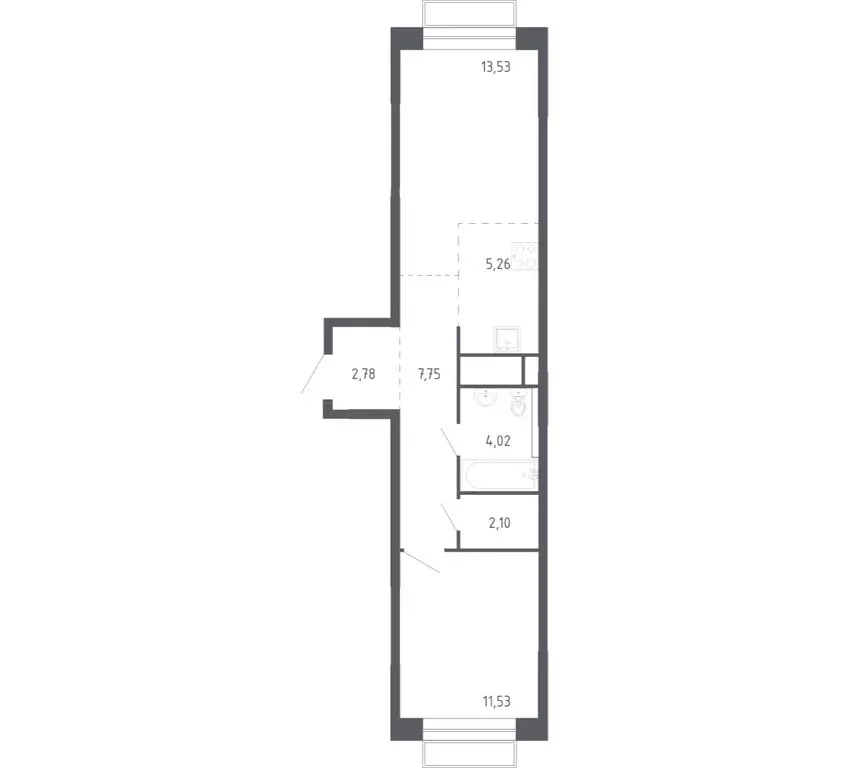1-комнатная квартира: Балашиха, улица Бояринова, 1 (46.1 м) - Фото 1